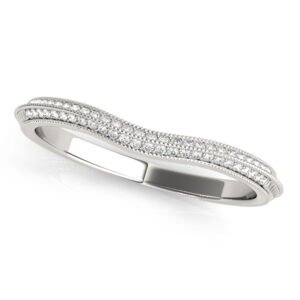 Double Row Pavé Wedding Bands