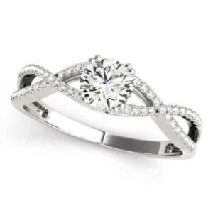 Twisting Round Engagement Ring