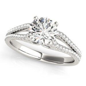 Multirow Split Shank Engagement Ring