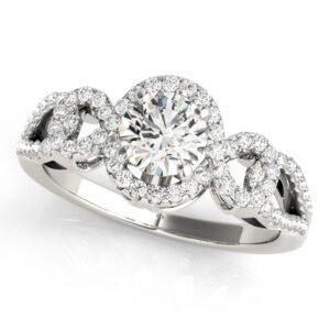 Infinity Halo Engagement Rings