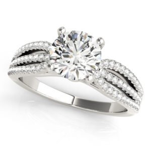 Multirow Split Shank Engagement Rings