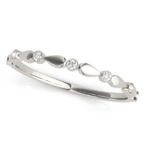 Bezel Set Wedding Band