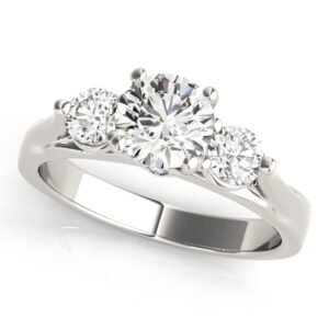 3-Stone Round Engagement Ring