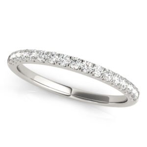 Split Prong Wedding Band