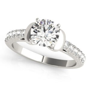 ENGAGEMENT RINGS SINGLE ROW PRONG