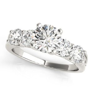 Single Row Prong Engagement Rings