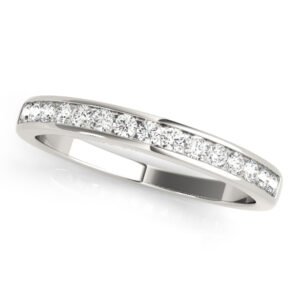 Single Row Channel Set Wedding Band