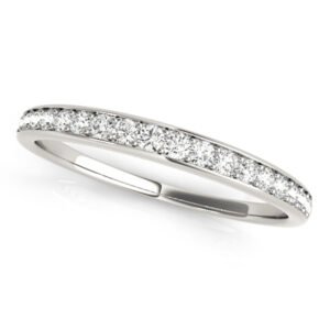 Prong In Channel Wedding Band