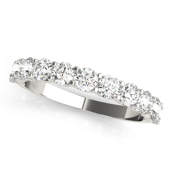 11-Stone Shared Prong Wedding Band