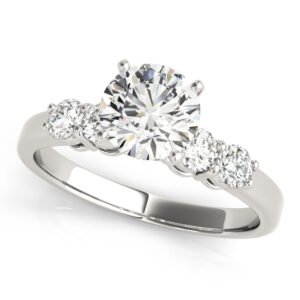 4-Stone Shared Prong Engagement Ring