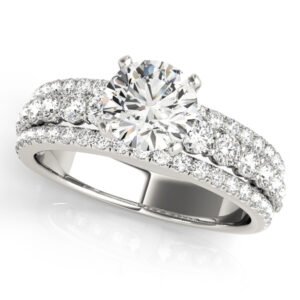 3-Row Engagement Ring