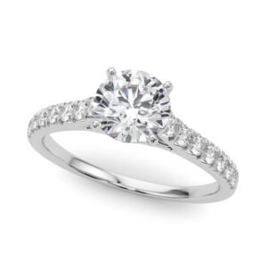 Cathedral Split-Prong Engagement Ring