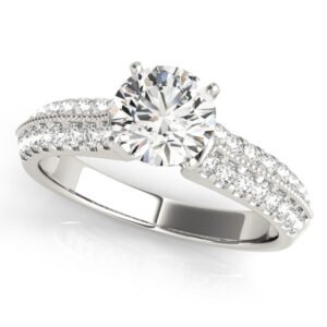 Vintage-Inspired Multirow Engagement Ring