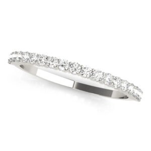 Round Prong Set Wedding Band