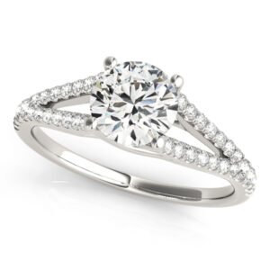 Split Shank Trellis Engagement Ring