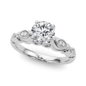 Antique Style Marquise Shape Engagement Ring