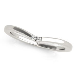 2-Stone Curved Wedding Bands