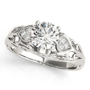 Vintage-Inspired Filigree Engagement Band