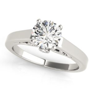 Solitaire Filigree Engagement Ring