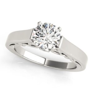 Solitaire Filigree Engagement Ring