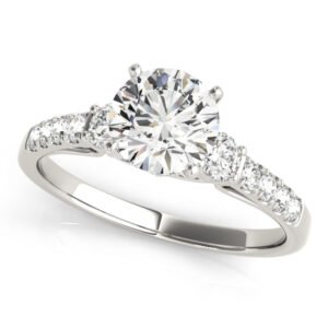 Single Row Engagement Ring