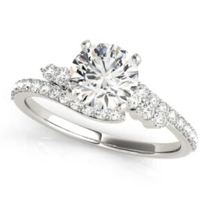Bypass Prong Set Engagement Ring