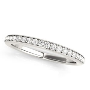 Prong In Channel Wedding Band