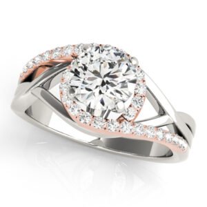 Bypass Halo Engagement Ring