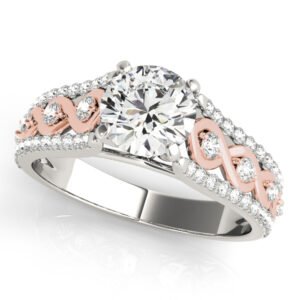 Multirow Infinity Engagement Rings