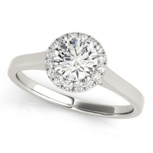 Round Halo Engagement Ring