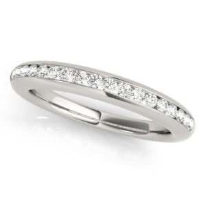 Channel Set Wedding Band