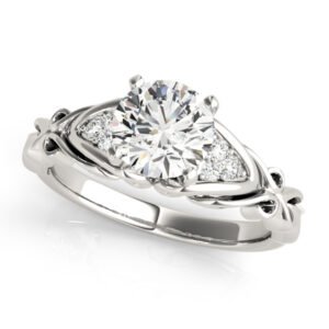 Nature Inspired Cluster Sides Engagement Rings