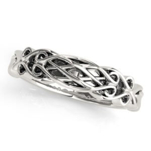 Vintage Filigree Wedding Band