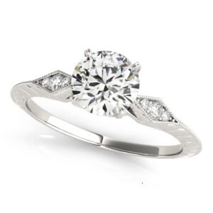 Antique Inspired Marquise Filigree Engagement Rings