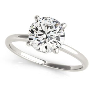 Round Solitaire Engagement Ring