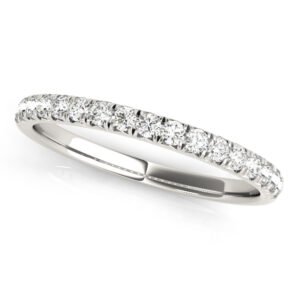 Split Prong Wedding Band