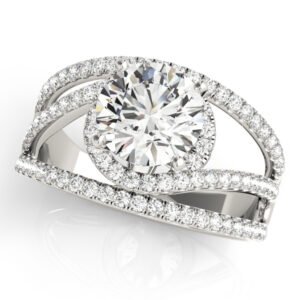 Bypass Multirow Engagement Ring
