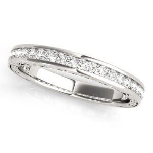 Channel Set Wedding Band
