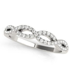 Double Row Infinity Wedding Rings
