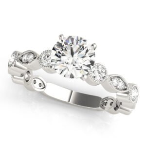 Antique Inspired Milgrain Engagement Ring