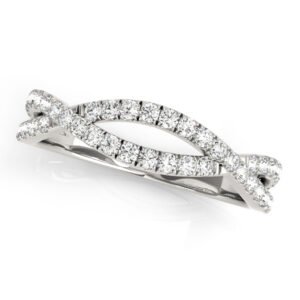 Twisted Shank Curved Wedding Bands