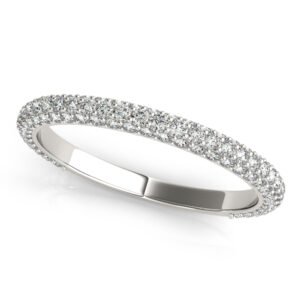 Straight Pavé Wedding Band