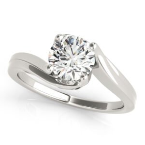 Bypass Solitaire Engagement Ring