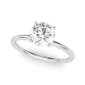 Hidden Halo Engagement Ring, Round