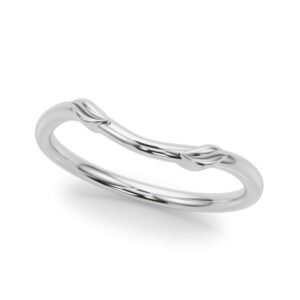 Nature-Inspired Curved Wedding Band