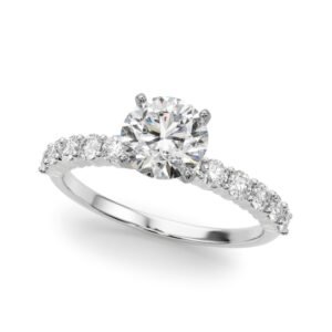 Single Row Engagement Ring