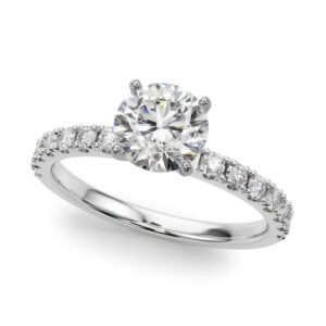 Single Row Engagement Ring