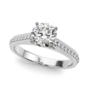 Single Row Engagement Ring