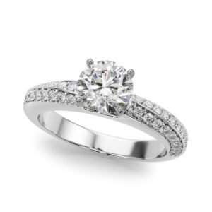 Multirow Twisted Engagement Rings