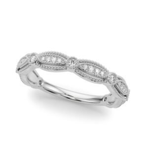 Vintage-Inspired Milgrain Wedding Band